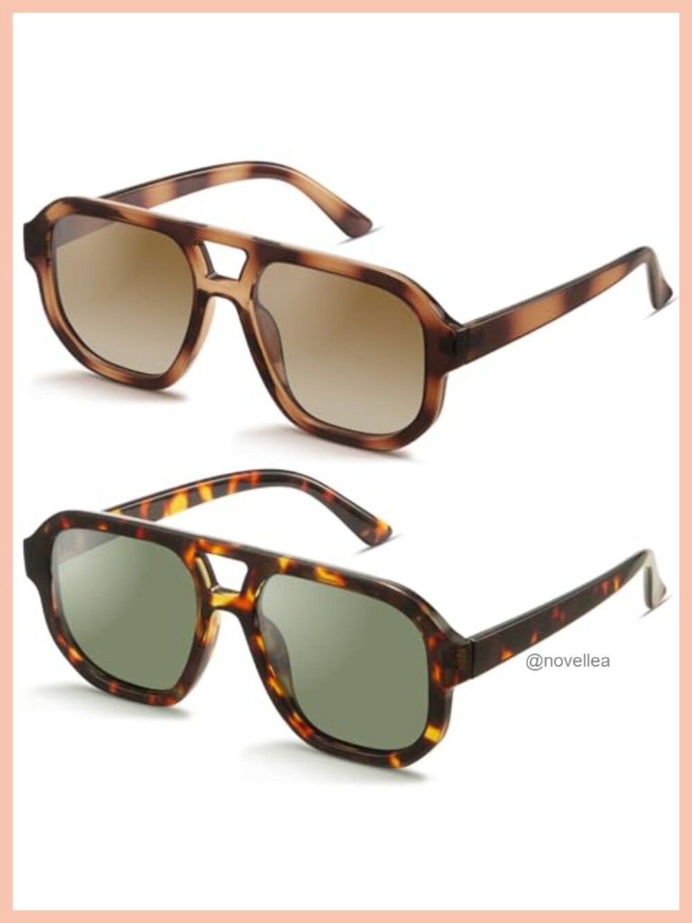 Polarized Oversized Retro Aviator Sunglasses UV400